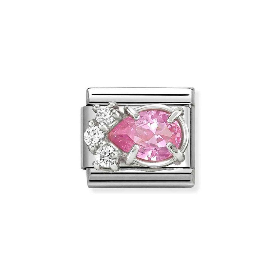 Nomination CLASSIC Silvershine Pink Drop Charm