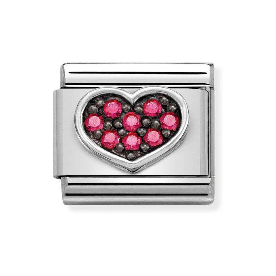 Nomination CLASSIC Silvershine Pink Heart Charm