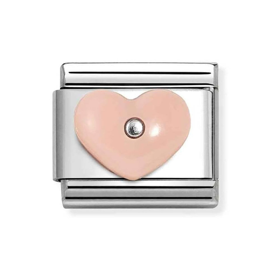 Nomination CLASSIC Silvershine Pink Heart Charm