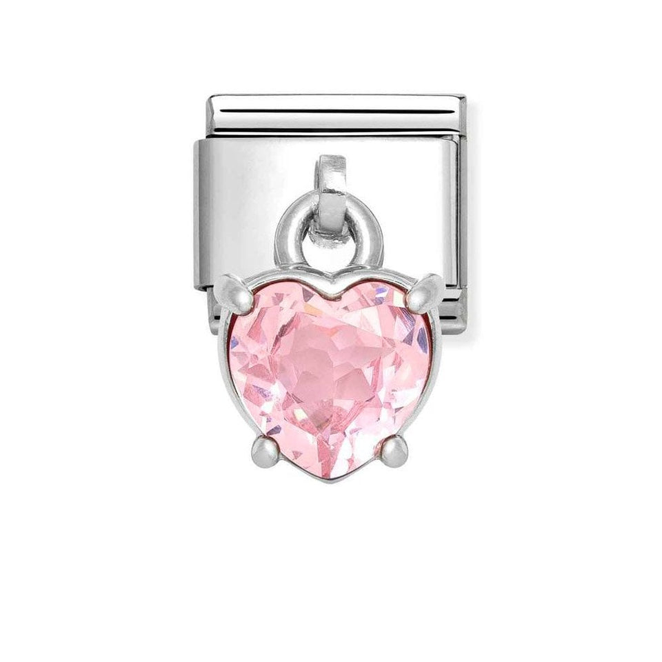 Nomination CLASSIC Silvershine Pink Heart Pendant Charm