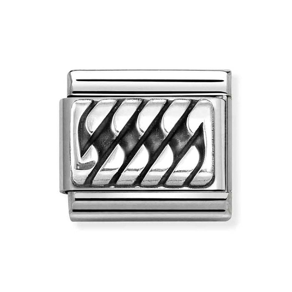 Nomination CLASSIC Silvershine Plaited Detail Charm
