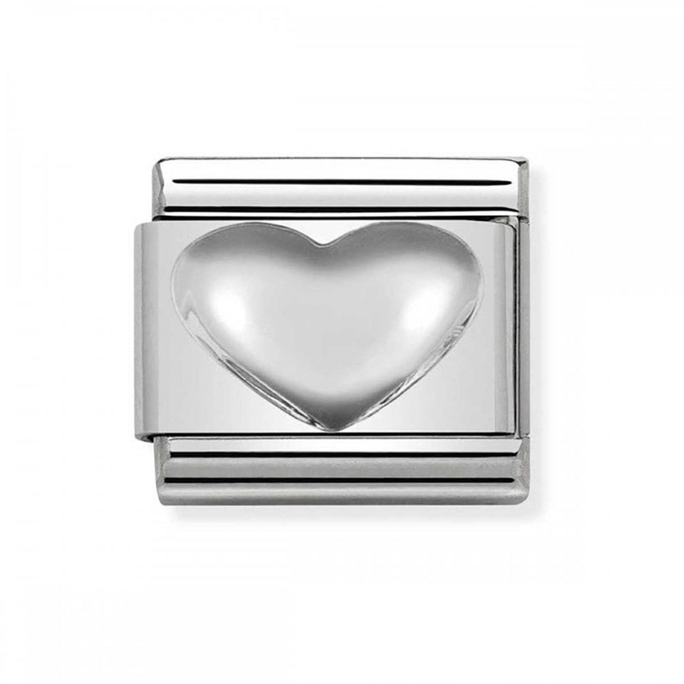 Nomination CLASSIC Silvershine Raised Heart Charm
