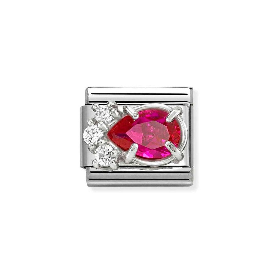 Nomination CLASSIC Silvershine Red Drop Charm