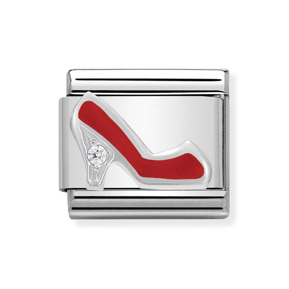 Nomination CLASSIC Silvershine Red High Heel Charm