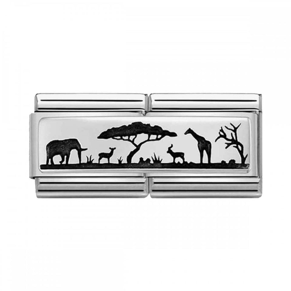 Nomination CLASSIC Silvershine Savanna Double Charm