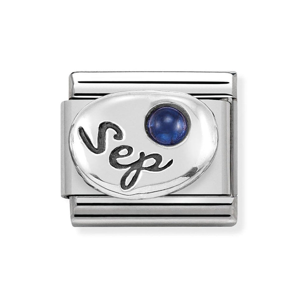 Nomination CLASSIC Silvershine September Birthstone Charm (Sapphire)
