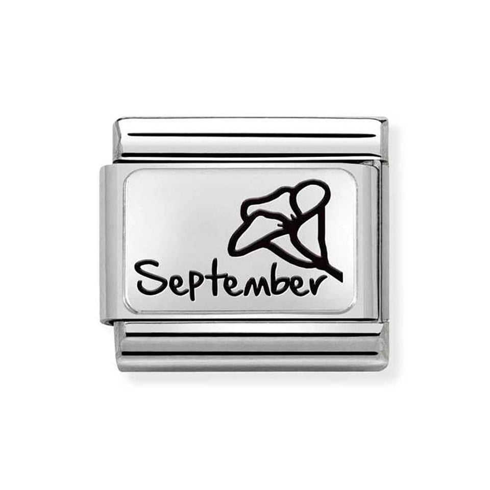 Nomination CLASSIC Silvershine September Flower Charm