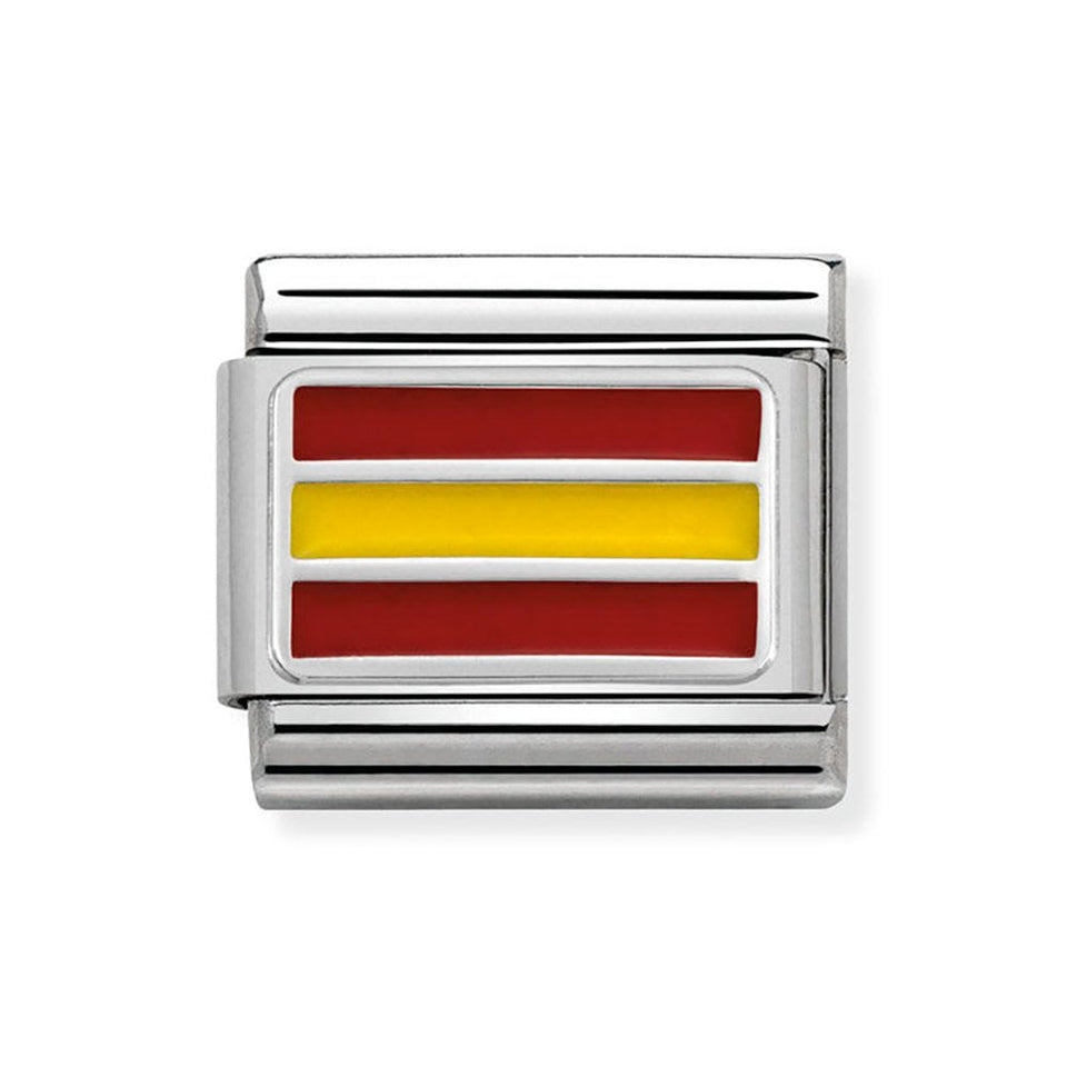 Nomination CLASSIC Silvershine Spain Flag Charm