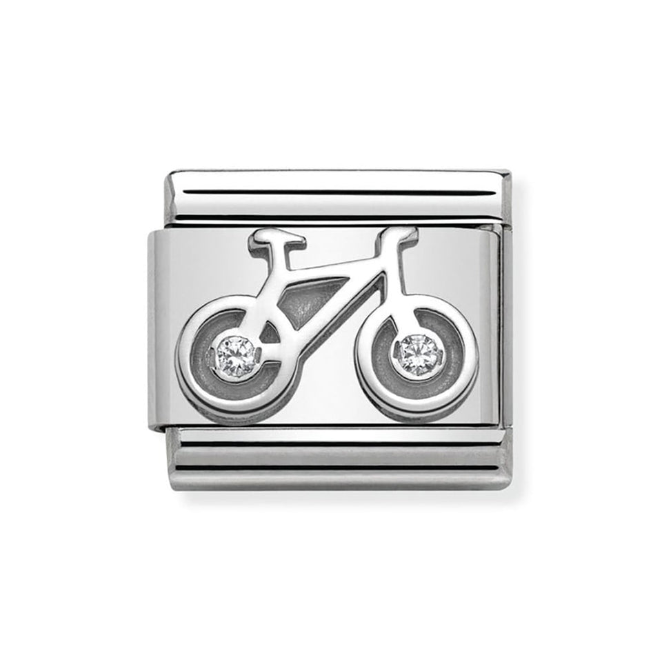 Nomination CLASSIC Silvershine Sparkly Bike Charm