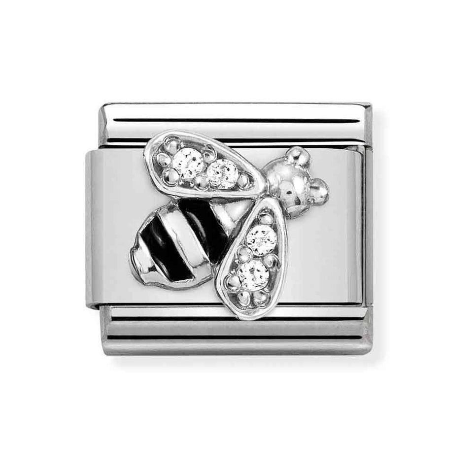 Nomination CLASSIC Silvershine Sparkly Bumblebee Charm