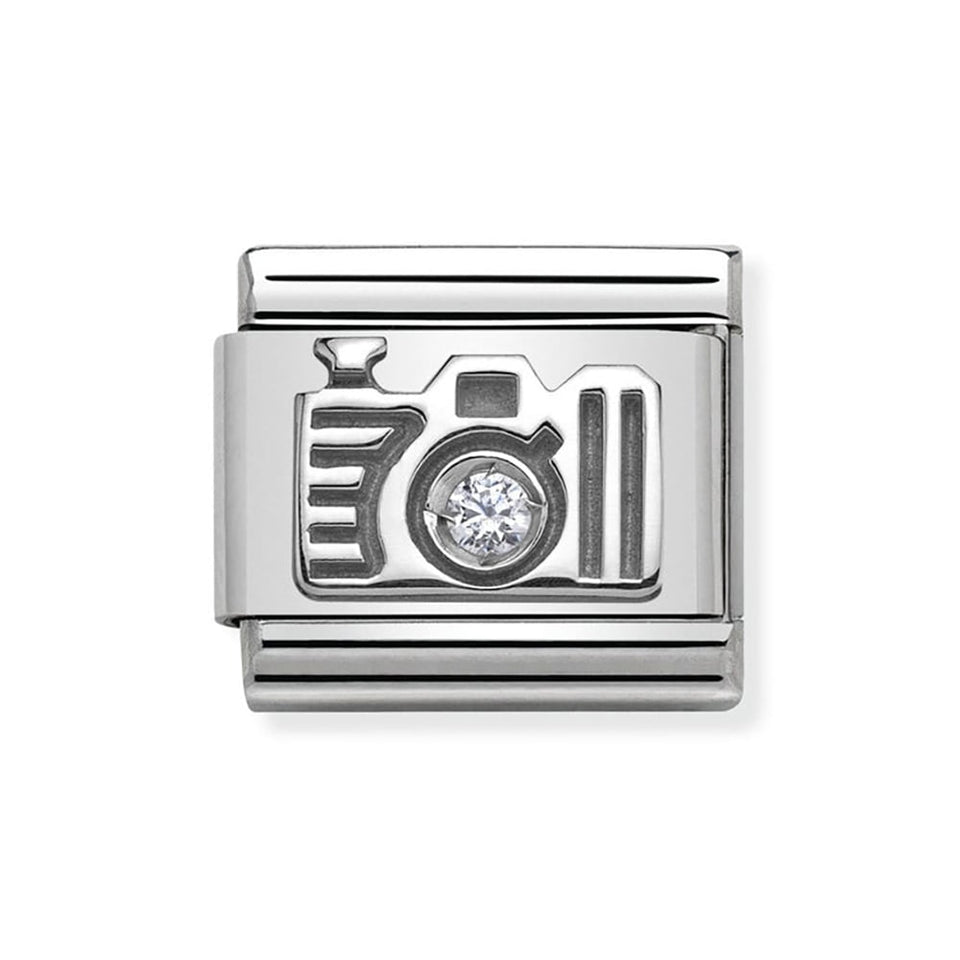 Nomination CLASSIC Silvershine Sparkly Camera Charm