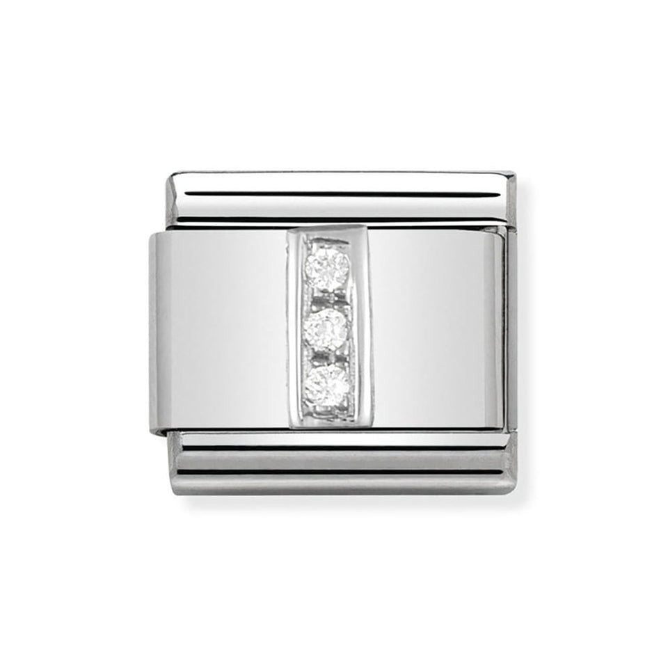 Nomination CLASSIC Silvershine Sparkly Letter 'I' Charm