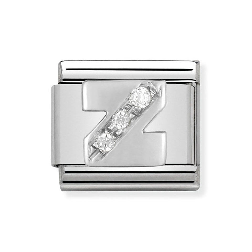Nomination CLASSIC Silvershine Sparkly Letter 'Z' Charm
