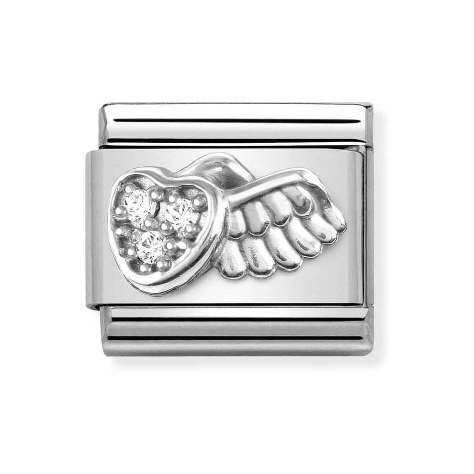 Nomination CLASSIC Silvershine Spirituality Wing Charm