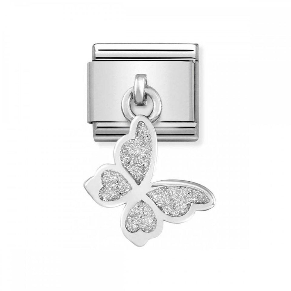Nomination CLASSIC Silvershine Stone Set Butterfly Charm