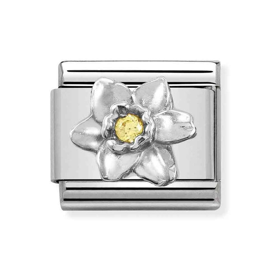 Nomination CLASSIC Silvershine Stone Set  Daffodil Charm