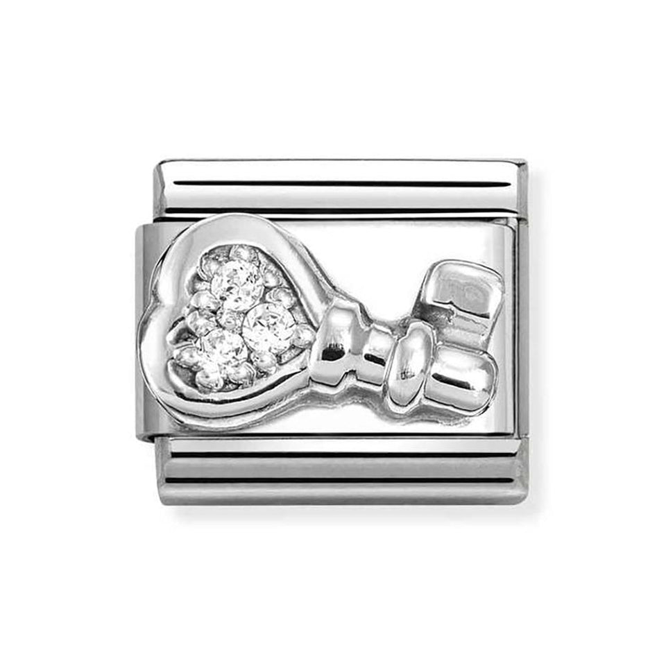 Nomination CLASSIC Silvershine Stone Set Key Charm