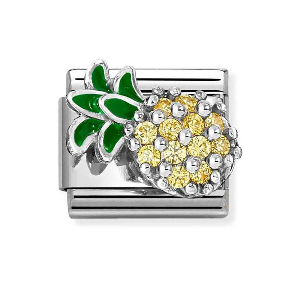 Nomination CLASSIC Silvershine Stone Set Pinapple Charm