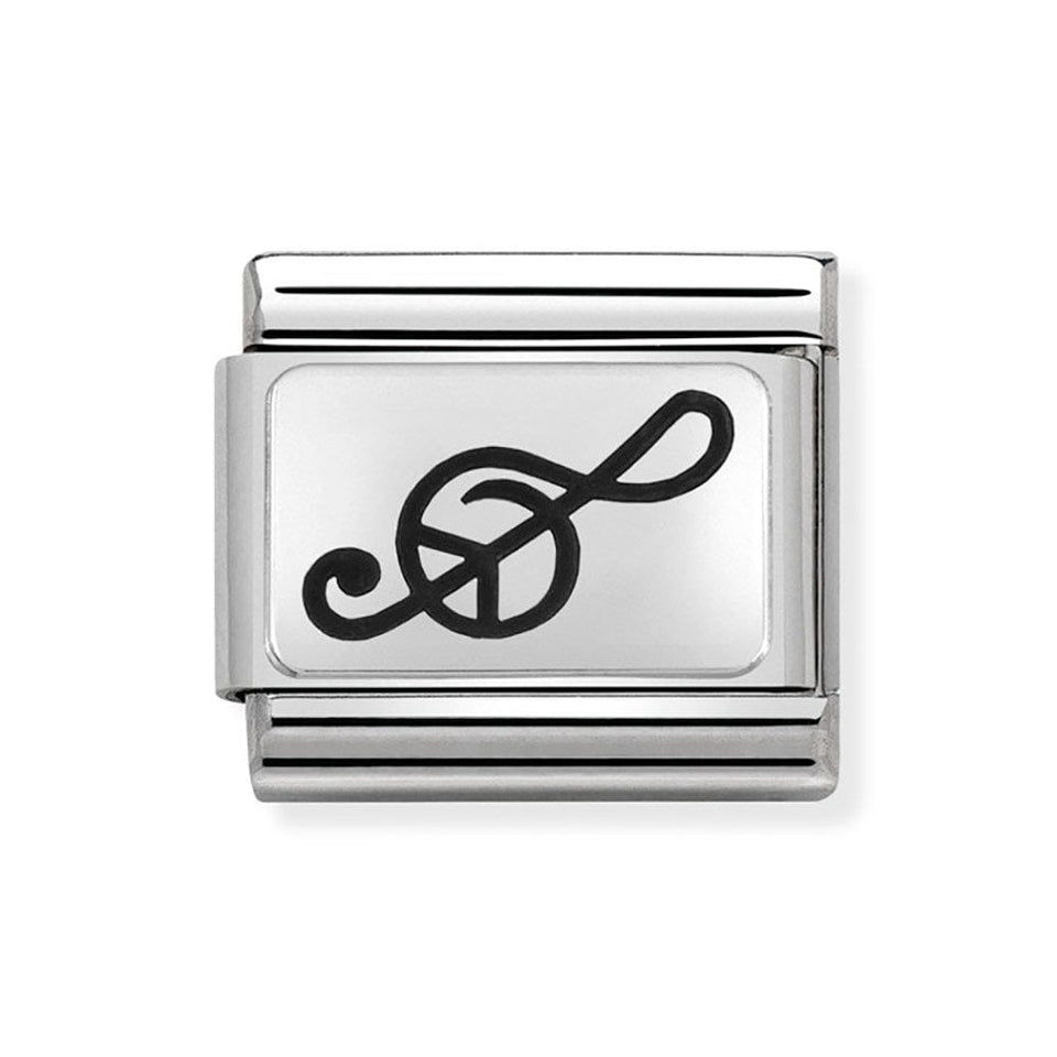Nomination CLASSIC Silvershine Treble Clef Charm