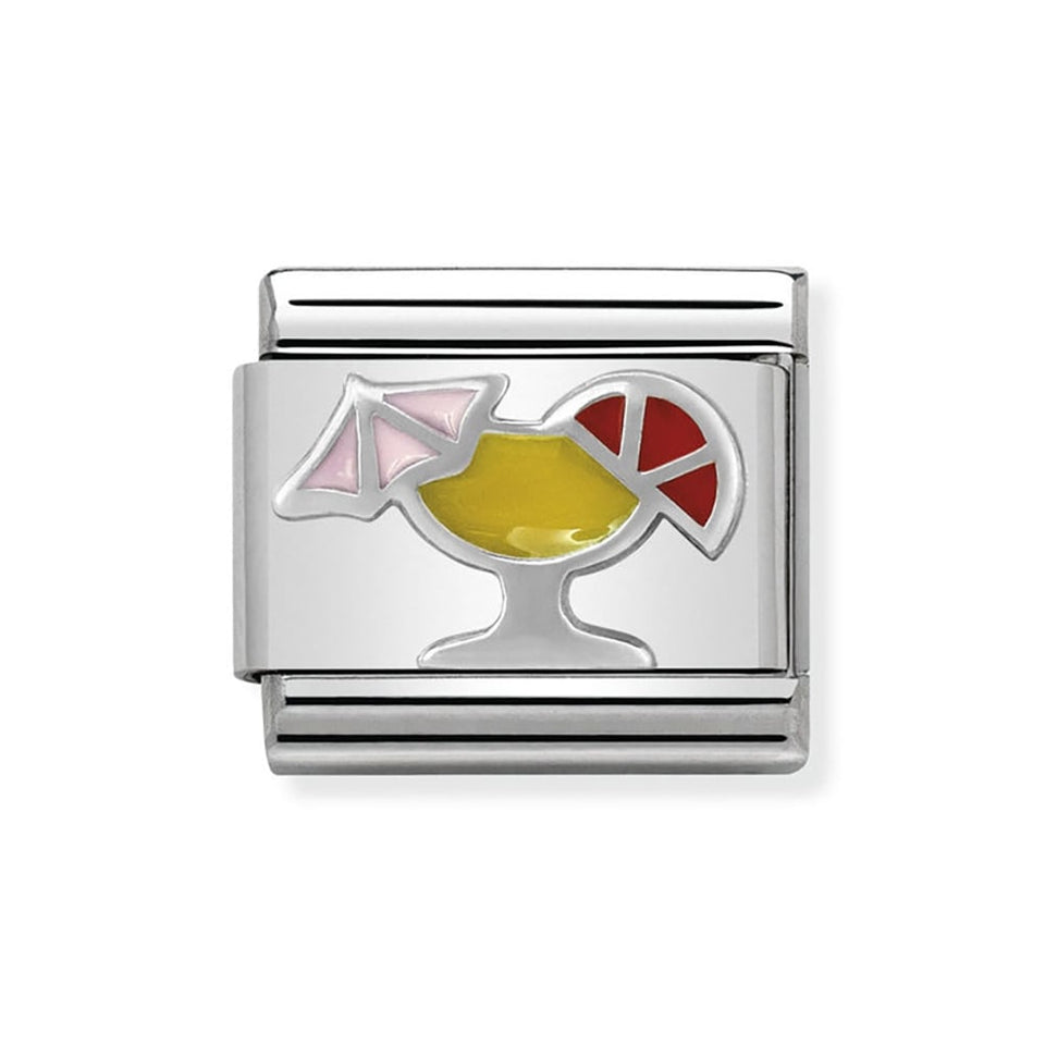 Nomination CLASSIC Silvershine Tropical Cocktail Charm