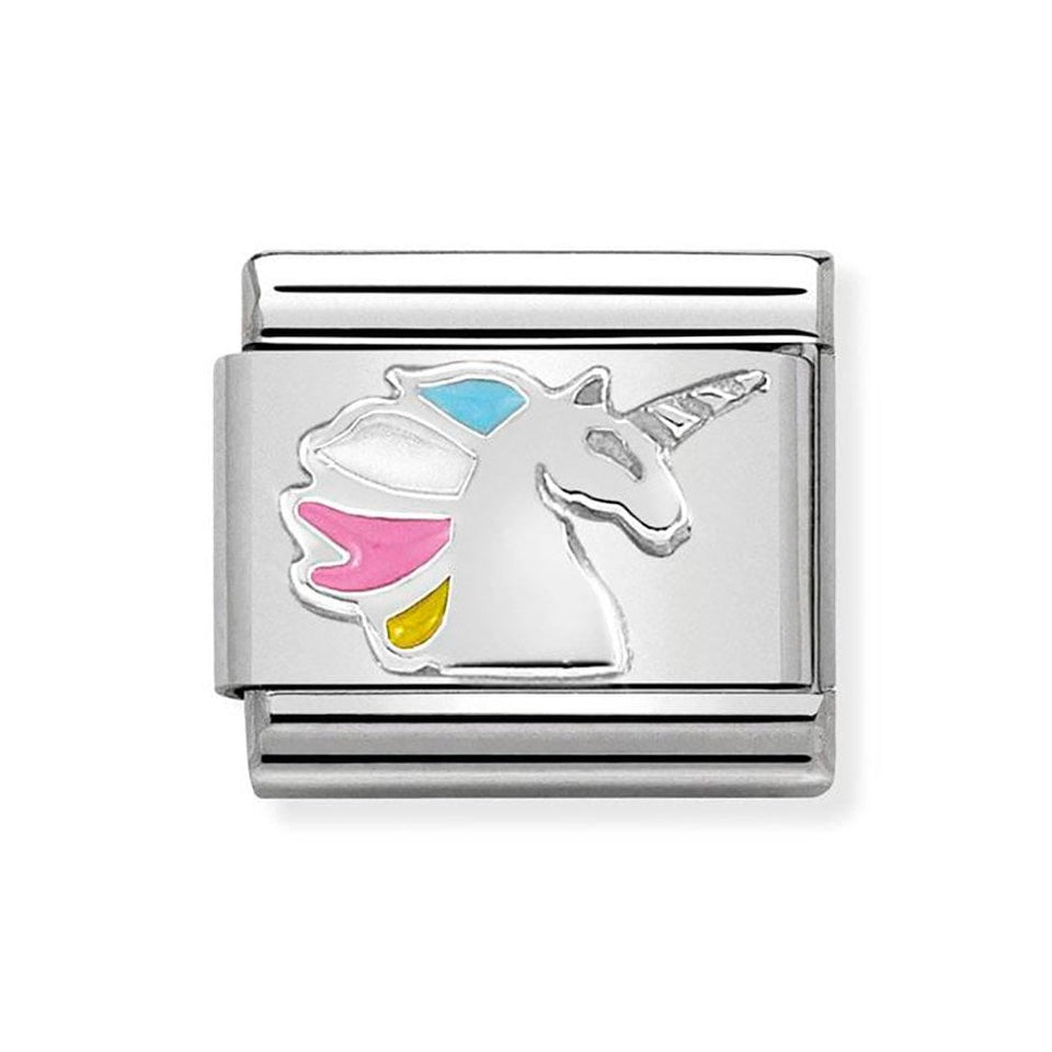 Nomination CLASSIC Silvershine Unicorn Charm