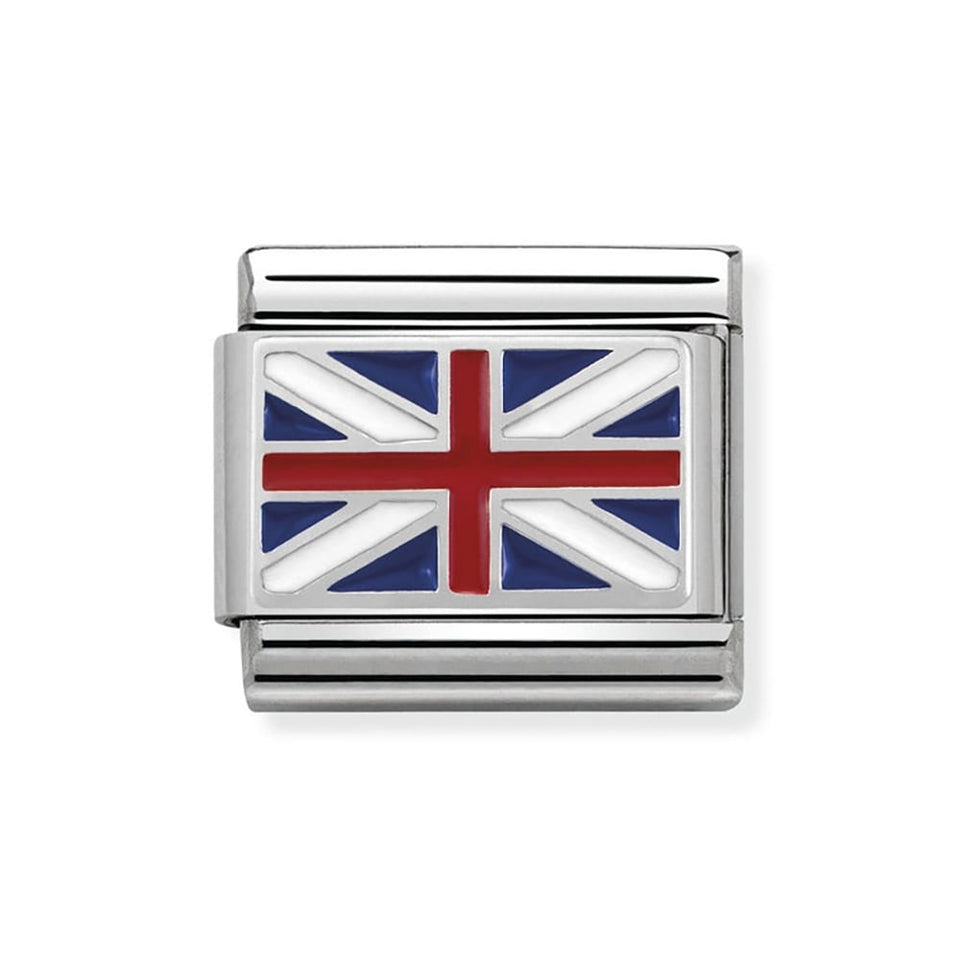 Nomination CLASSIC Silvershine Union Jack Flag Charm