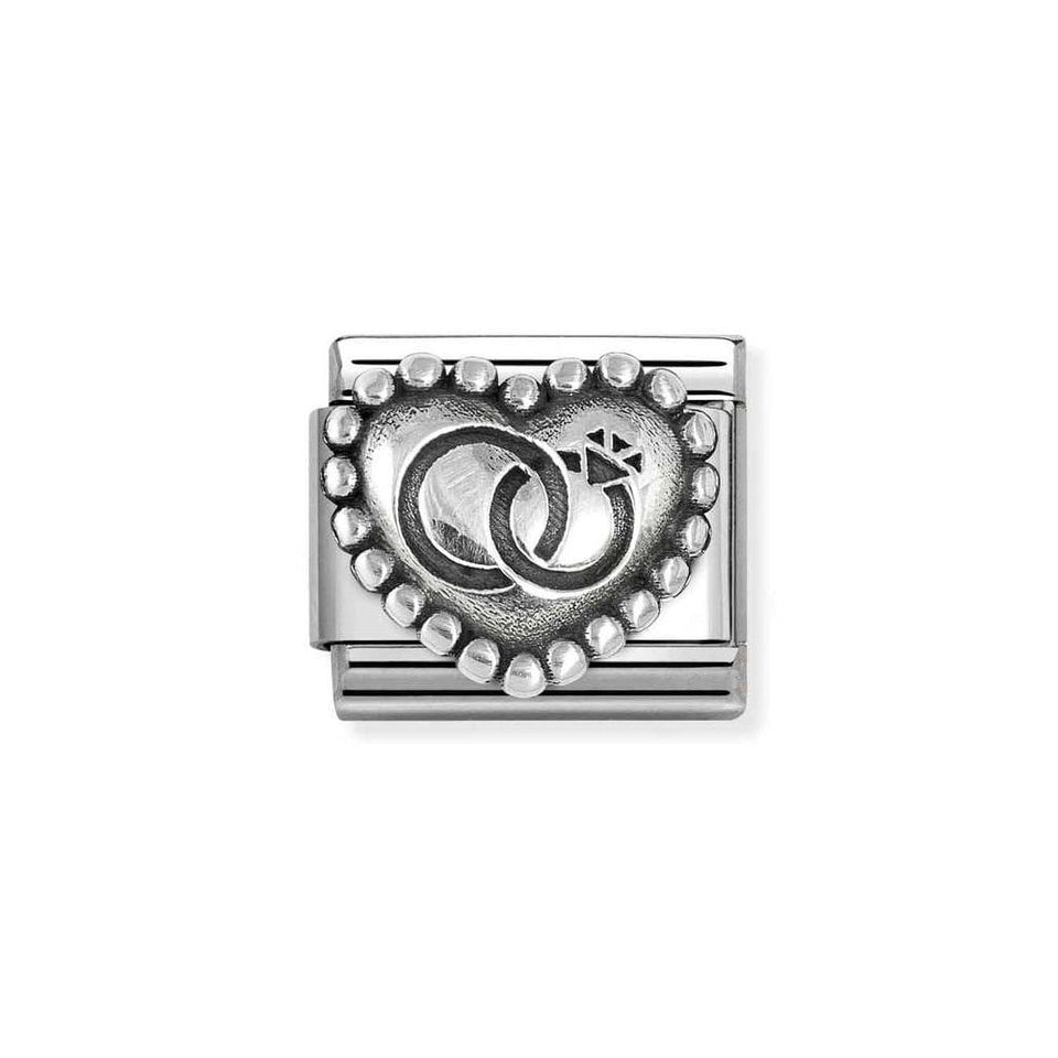 Nomination CLASSIC Silvershine Wedding Rings Dotted Heart Charm