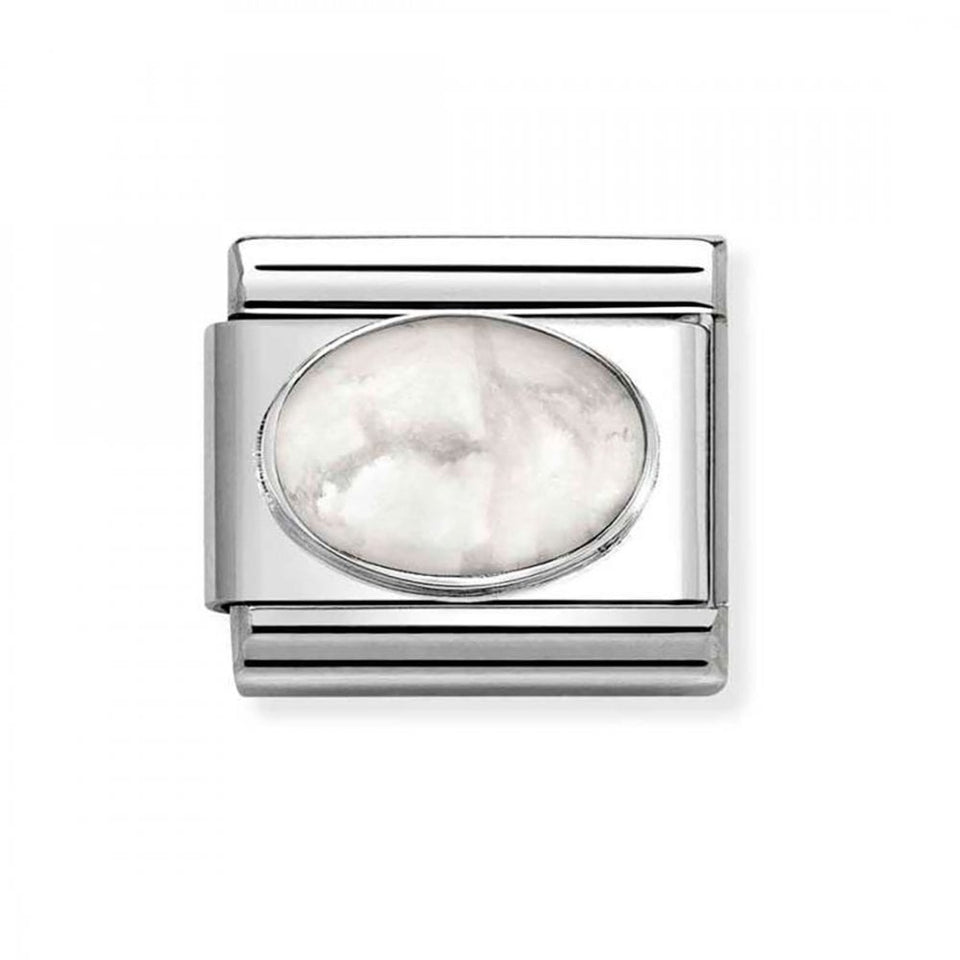Nomination CLASSIC Silvershine White Howlite Charm