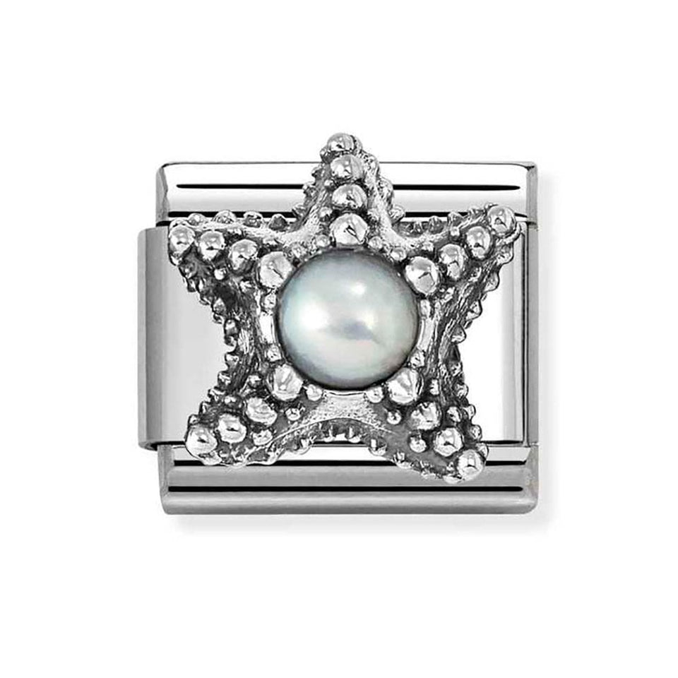 Nomination CLASSIC Silvershine White Pearl Starfish Charm