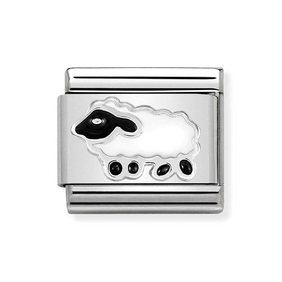Nomination CLASSIC Silvershine White Sheep Charm