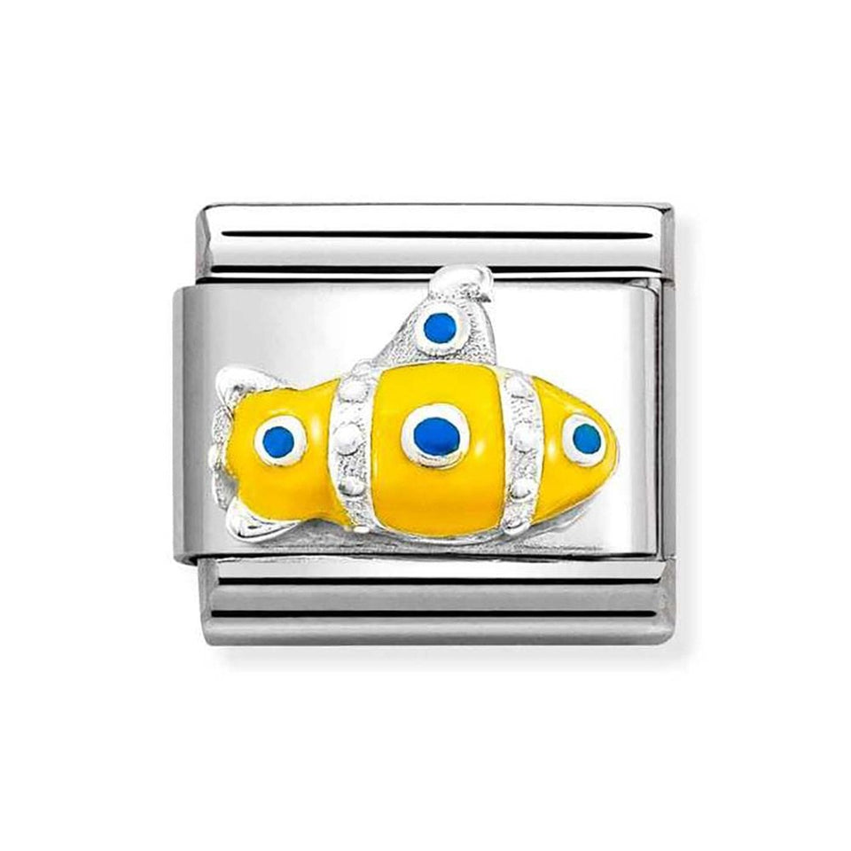 Nomination CLASSIC Silvershine Yellow Submarine Charm