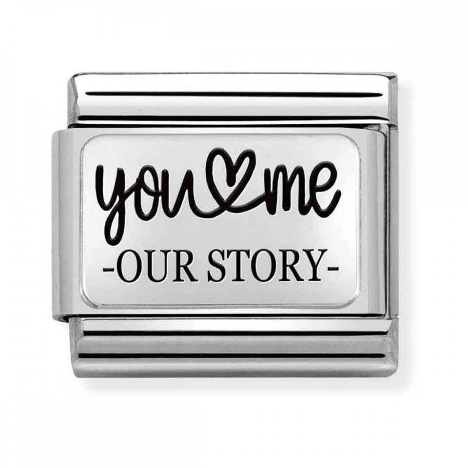 Nomination CLASSIC Silvershine 'YOU & Me, OUR STORY' Charm