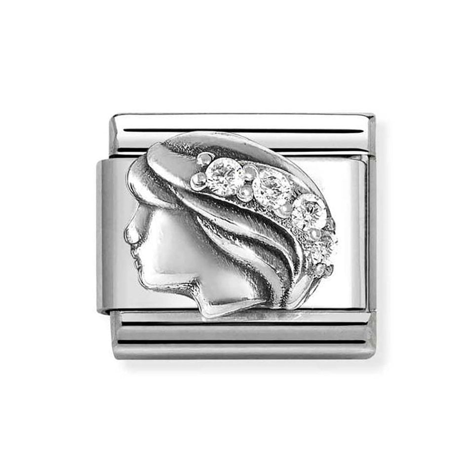 Nomination CLASSIC Silvershine Zodiac Virgo Charm