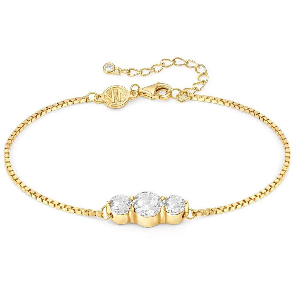 Nomination COLOUR WAVE Gold Coloured Three Stone Bracelet