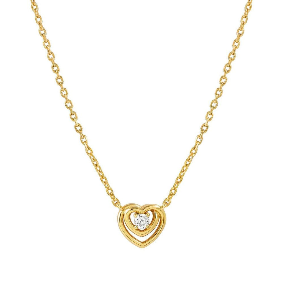 Nomination COSMIC LOVE Gold Finish Heart Necklace