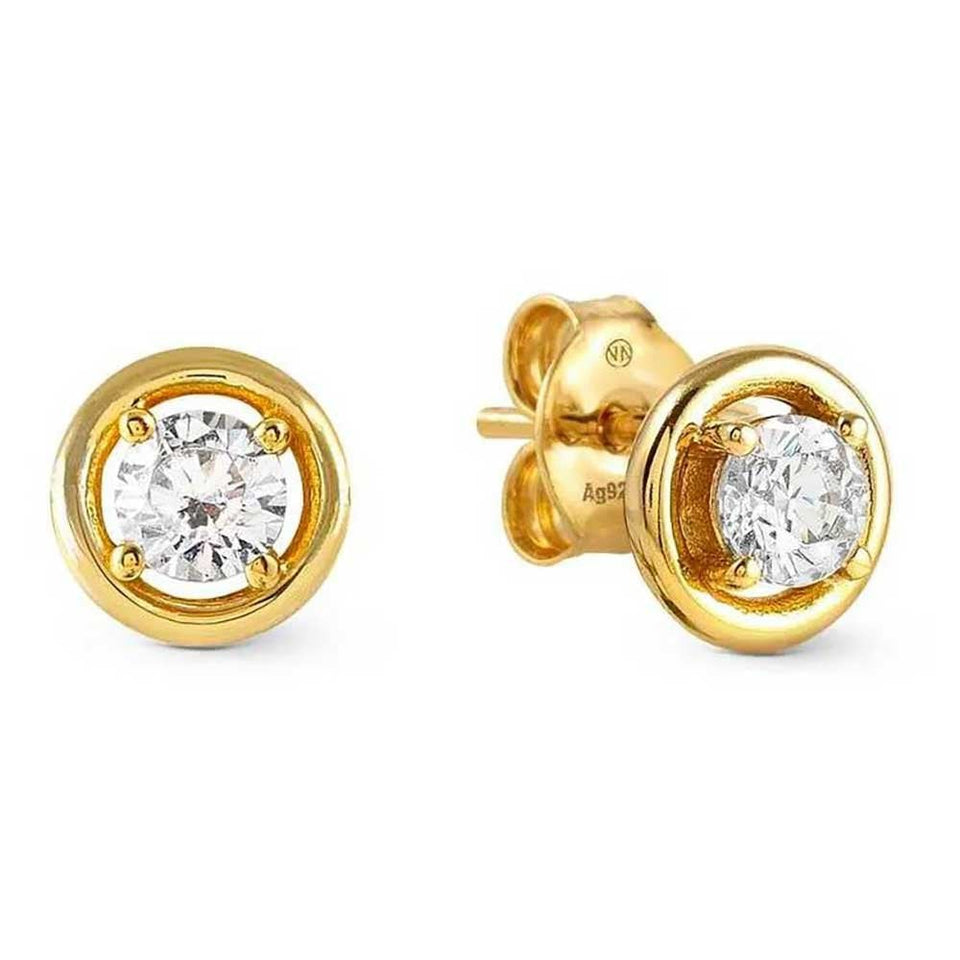 Nomination COSMICLOVE Gold Plated Steel Circle Earrings