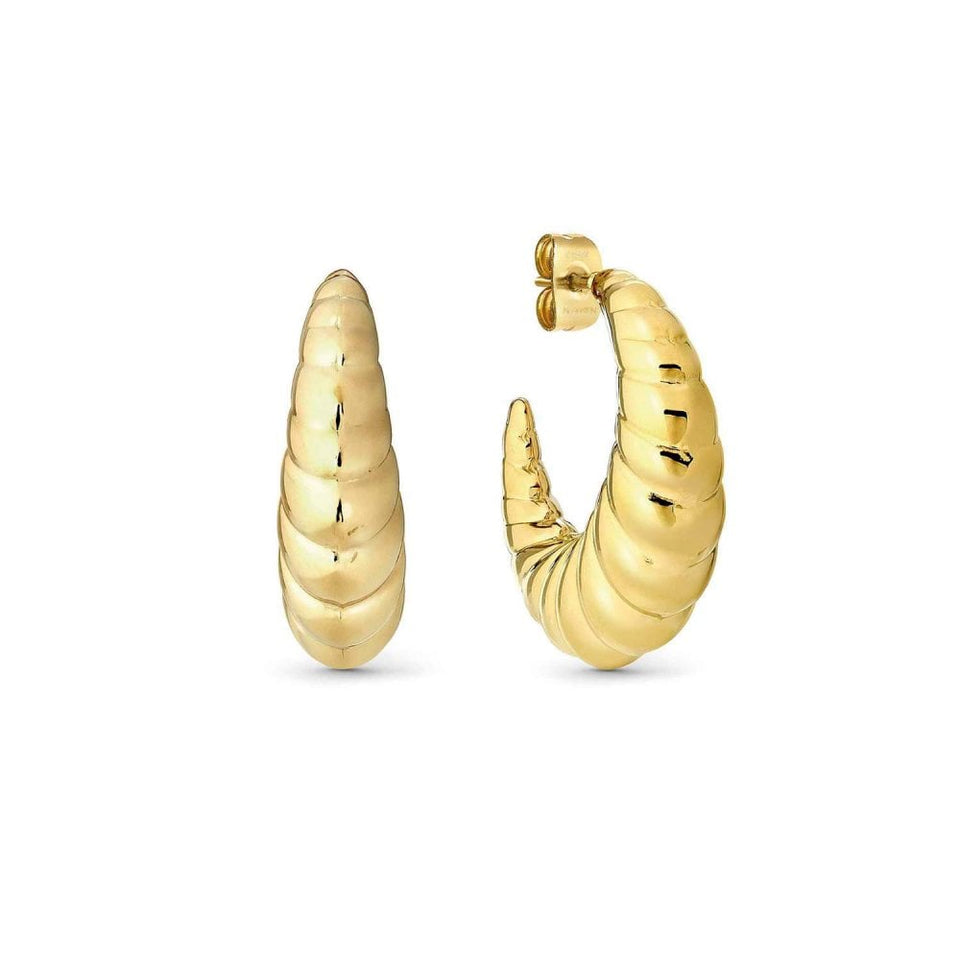 Nomination ECCLETTICA Gold Tone Twist Hoop Earrings