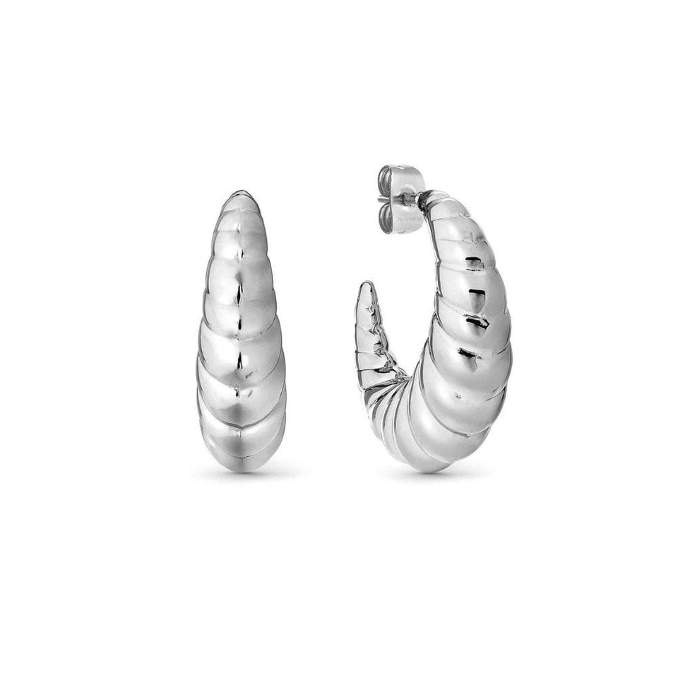 Nomination ECCLETTICA Stainless Steel Twist Hoop Earrings