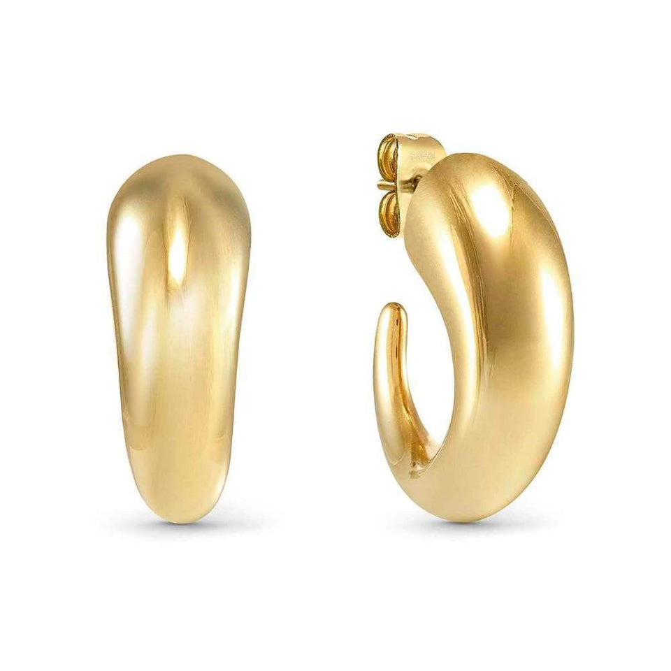 Nomination ECCLETTICA Steel Gold Tone Hoop Earrings