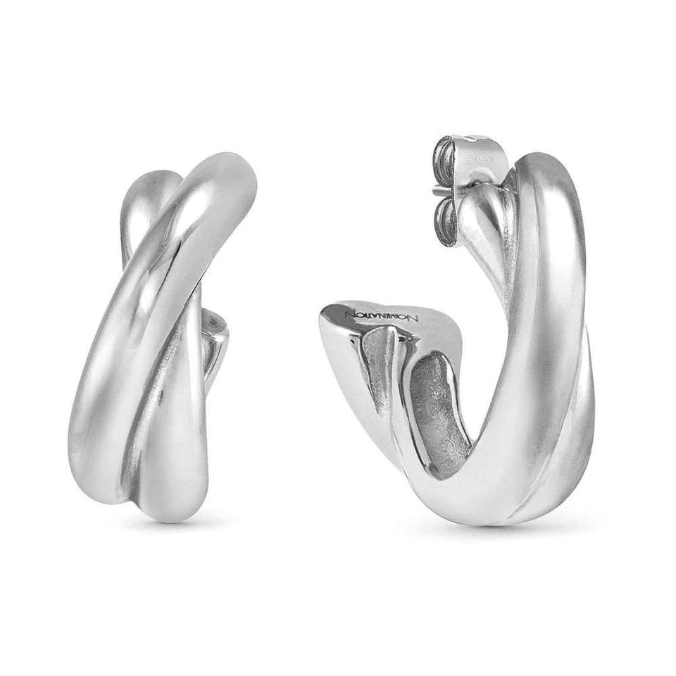 Nomination ECCLETTICA Steel Intersected Hoop Earrings