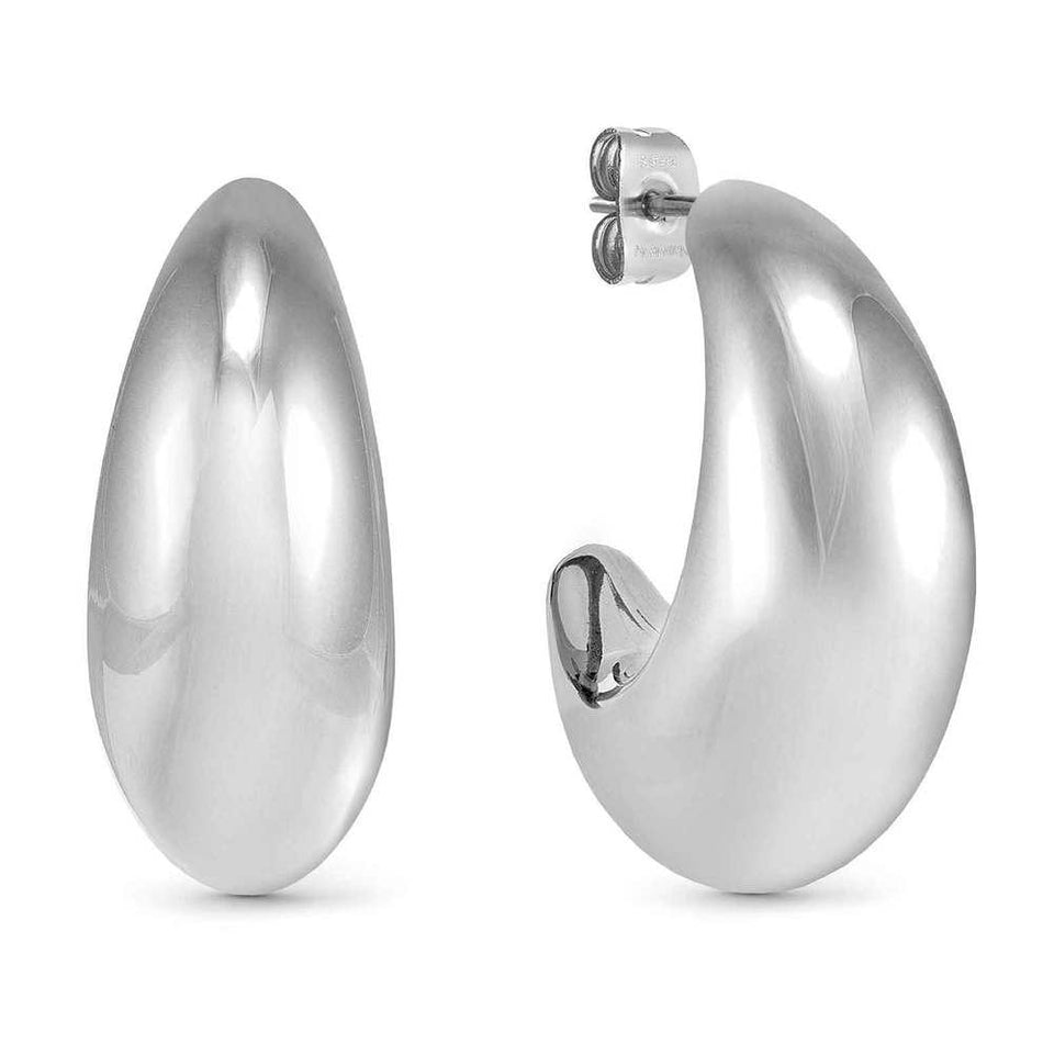 Nomination ECCLETTICA Steel Medium Moon Earrings