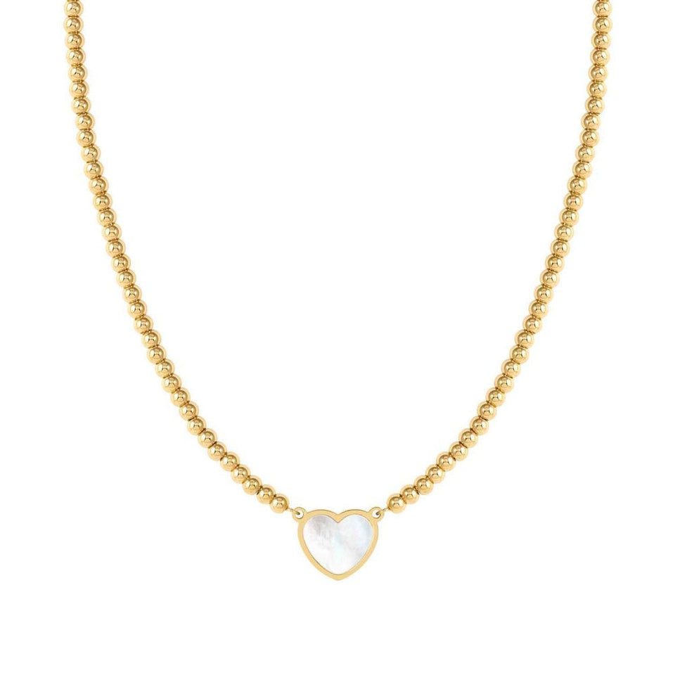 Nomination EMOSFERE Gold Tone Necklace with Mother of Pearl Heart
