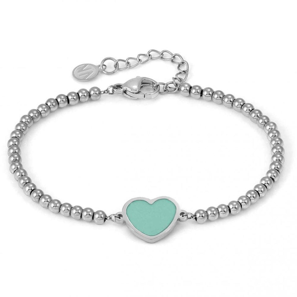 Nomination EMOSFERE Green Enamel Heart Bracelet