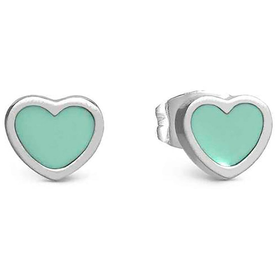 Nomination EMOSFERE Green Enamel Heart Earrings