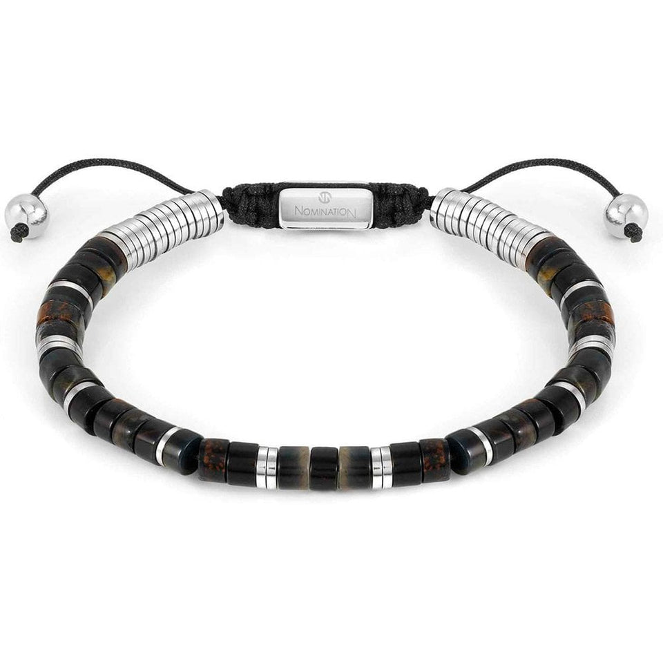Nomination INSTINCT Black & Brown Jasper Bracelet