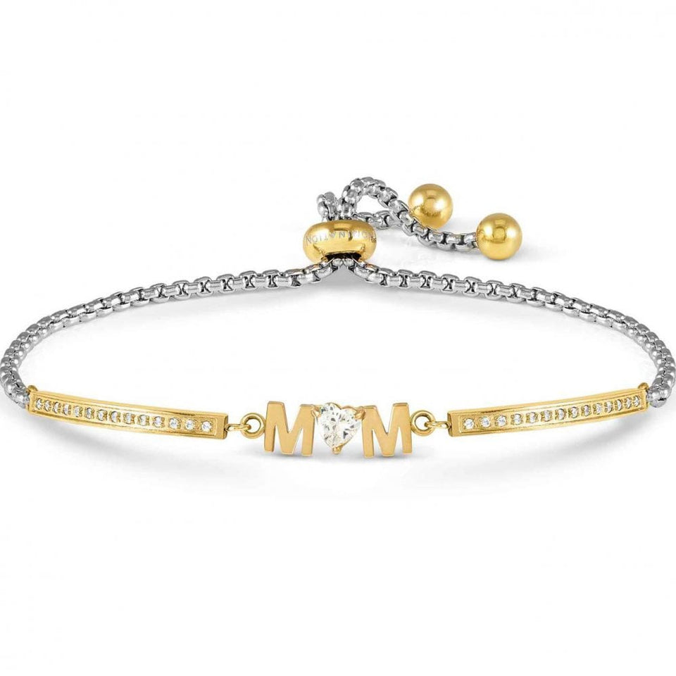 Nomination MILLELUCI Gold Stone Set 'Mum' Toggle Bracelet