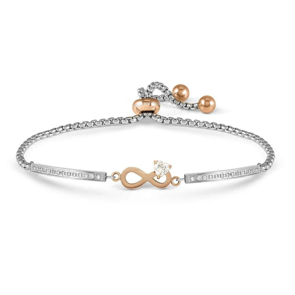 Nomination MILLELUCI Rose Infinity Stone Set Bracelet