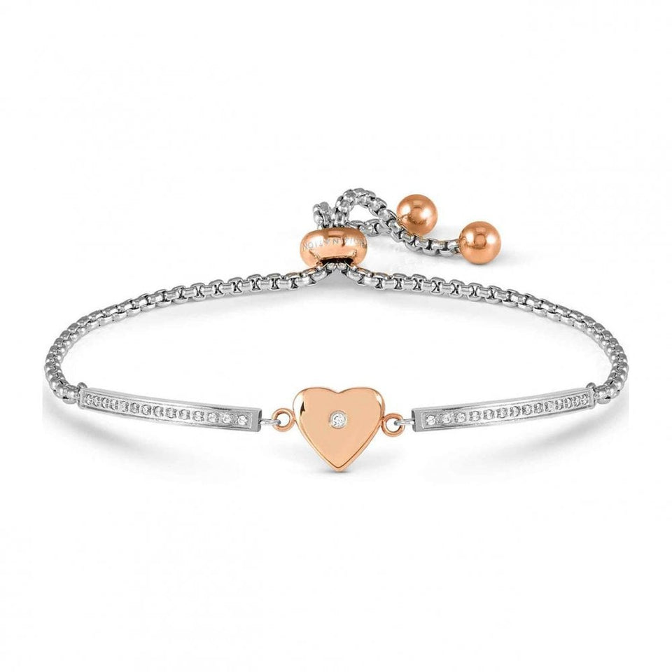 Nomination MILLELUCI Rose Pave Heart Bracelet