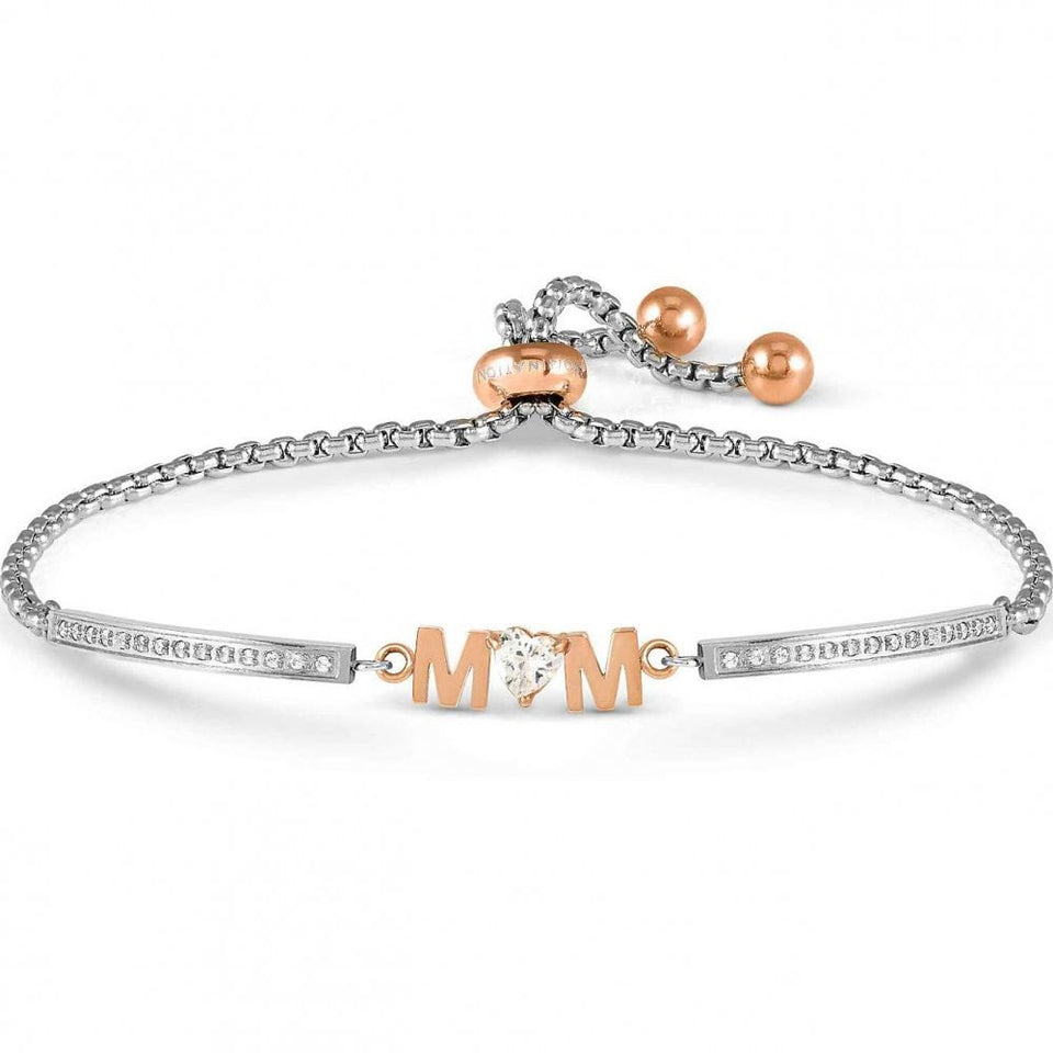 Nomination MILLELUCI Rose Stone Set 'Mum' Toggle Bracelet