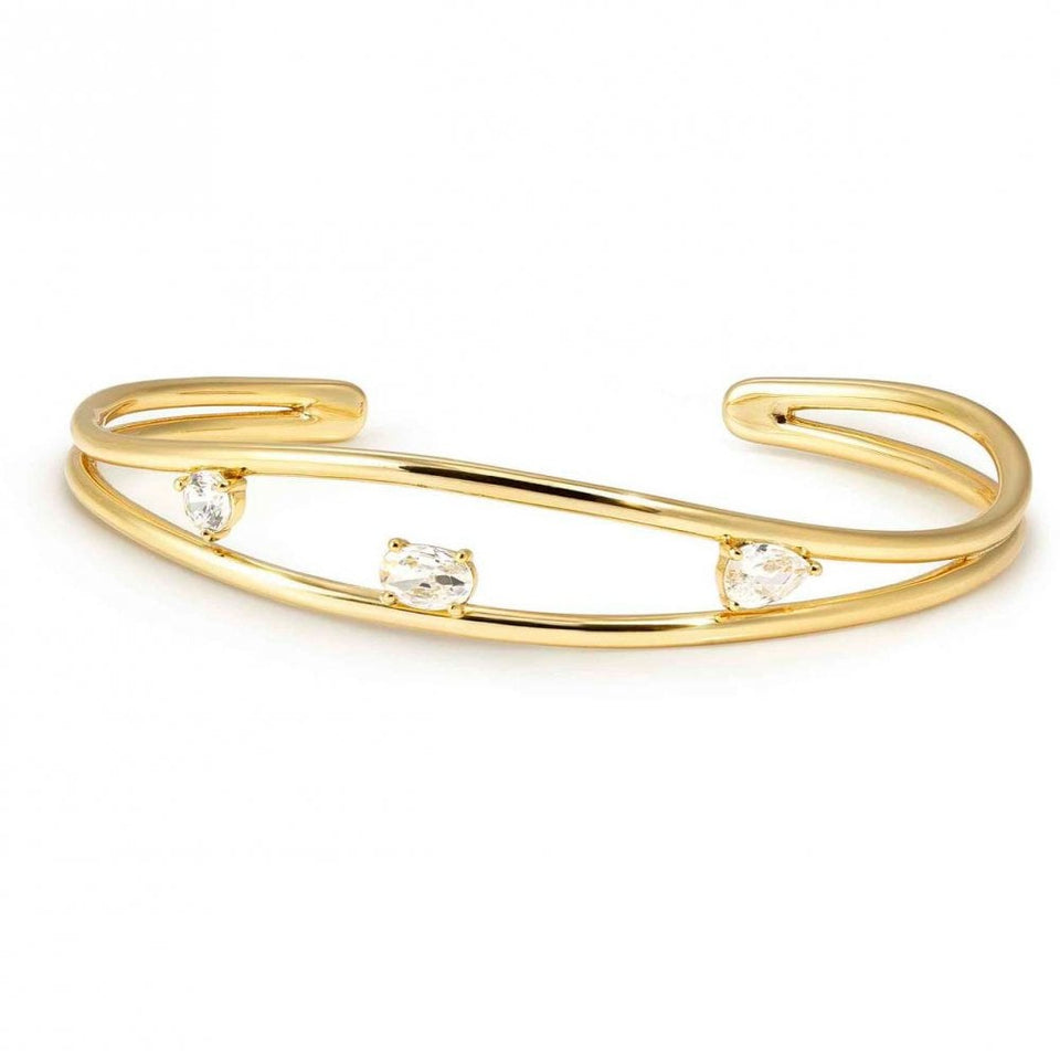 Nomination My Rebel Art Stone Set Gold Toned Bangle Cuff